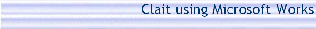 Clait using Microsoft Works